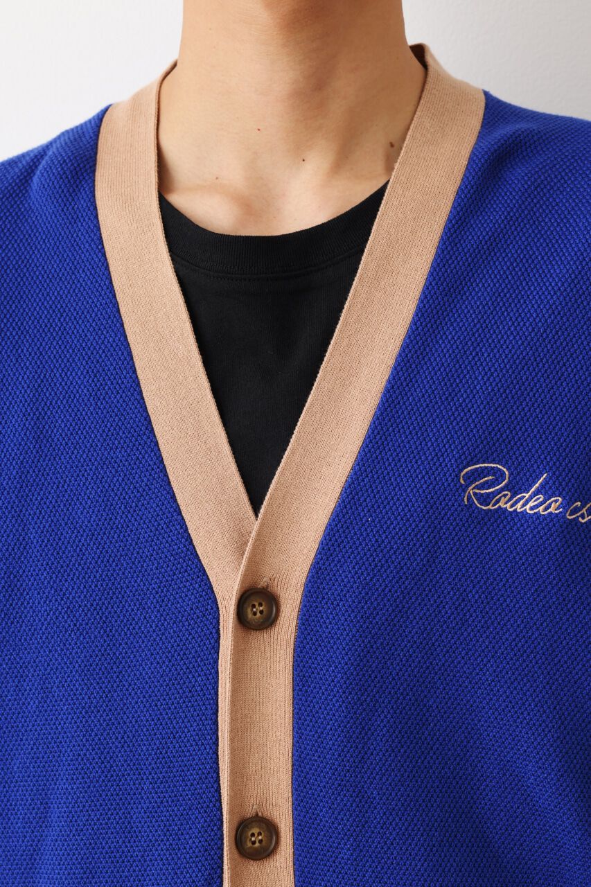 RODEO CROWNS「バイカラーニットカーディガン」|カーディガン|