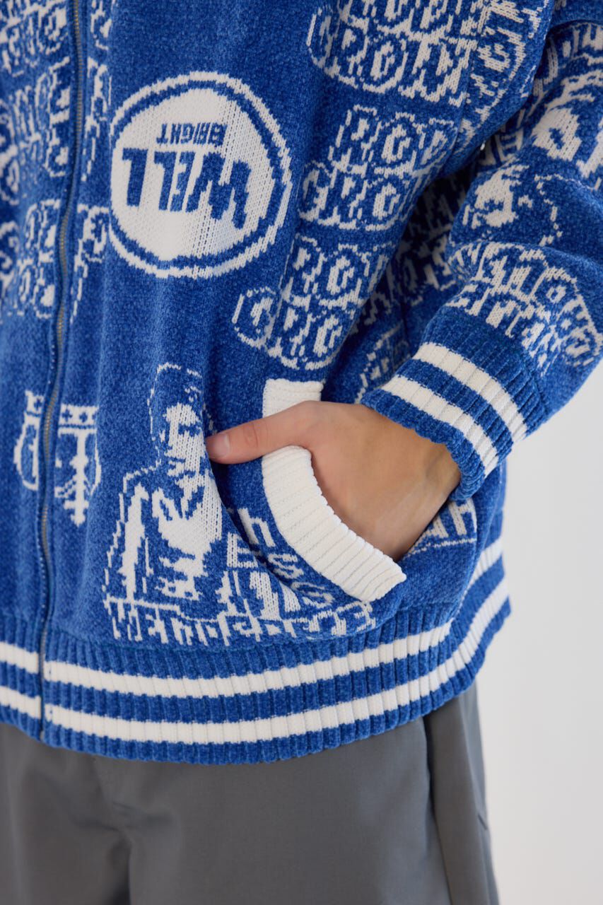 RODEO CROWNS「グラフィティーニットスタジャン」|ブルゾン・スタジャン|