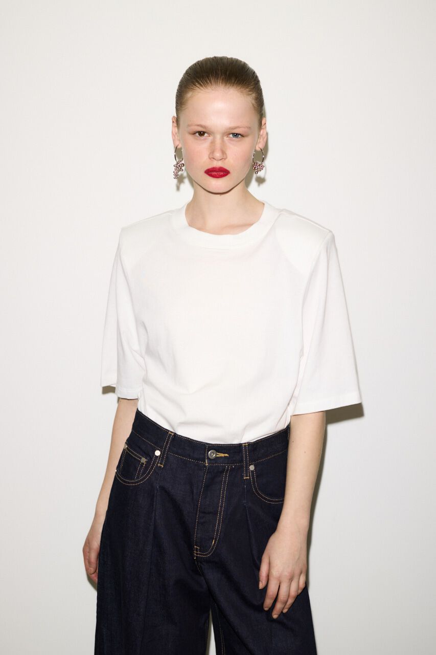 SLY「PADDED HALF SLEEVE Tシャツ」|Tシャツ・カットソー|WHT