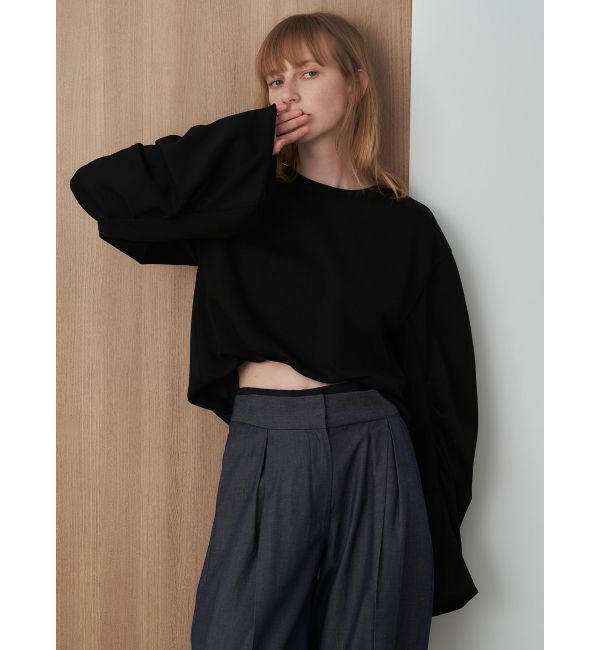 ELENDEEK「VOLUME TUCK SL CS」|Tシャツ・カットソー|ブラック