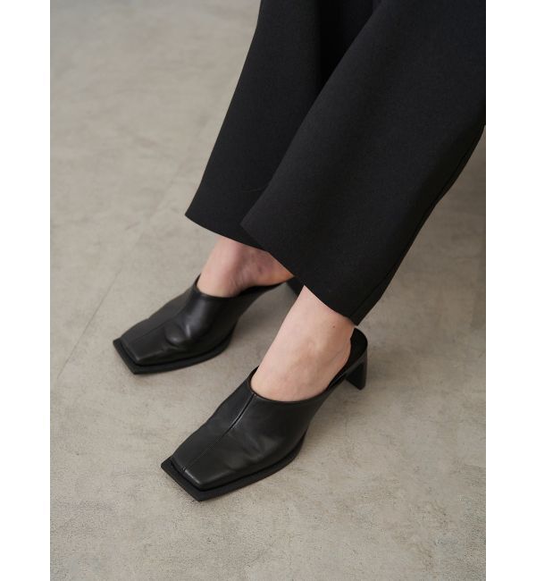 ELENDEEK「SQUARE SLIDER SHOES」|サンダル|