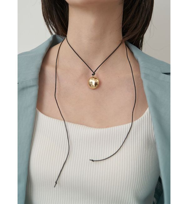 ELENDEEK「METAL TOP CORD NECKLACE」|ネックレス|ゴールド