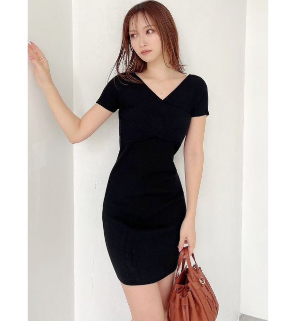 RESEXXY「フロントクロスニットワンピース」|ワンピース|