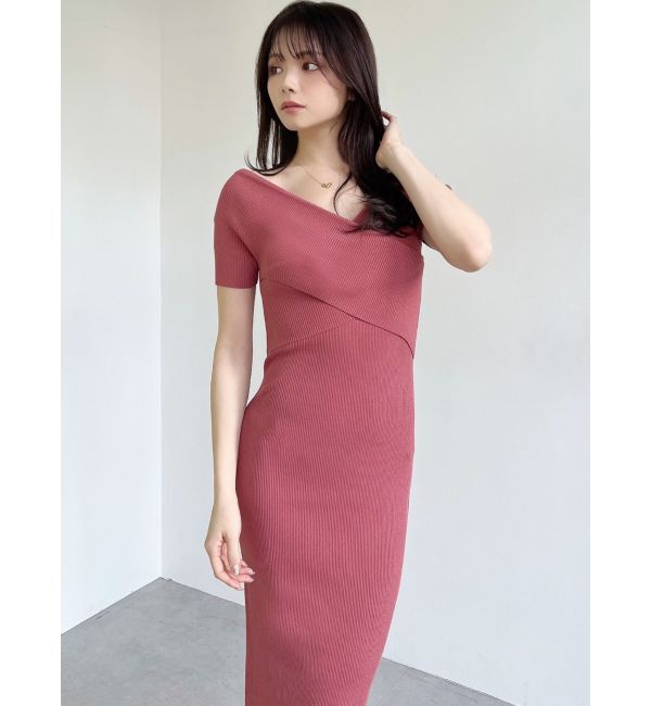 RESEXXY「フロントクロスニットワンピース」|ワンピース|