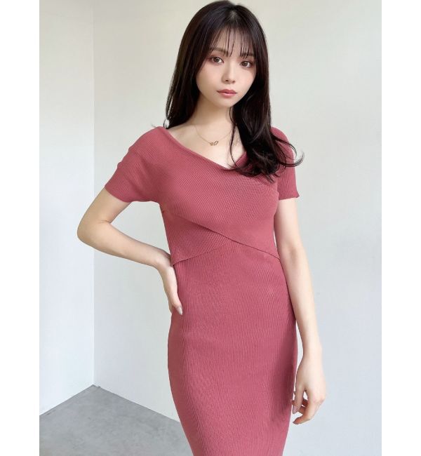 RESEXXY「フロントクロスニットワンピース」|ワンピース|