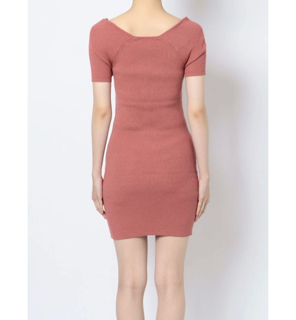 RESEXXY「フロントクロスニットワンピース」|ワンピース|