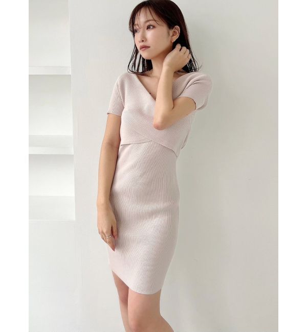 RESEXXY「フロントクロスニットワンピース」|ワンピース|