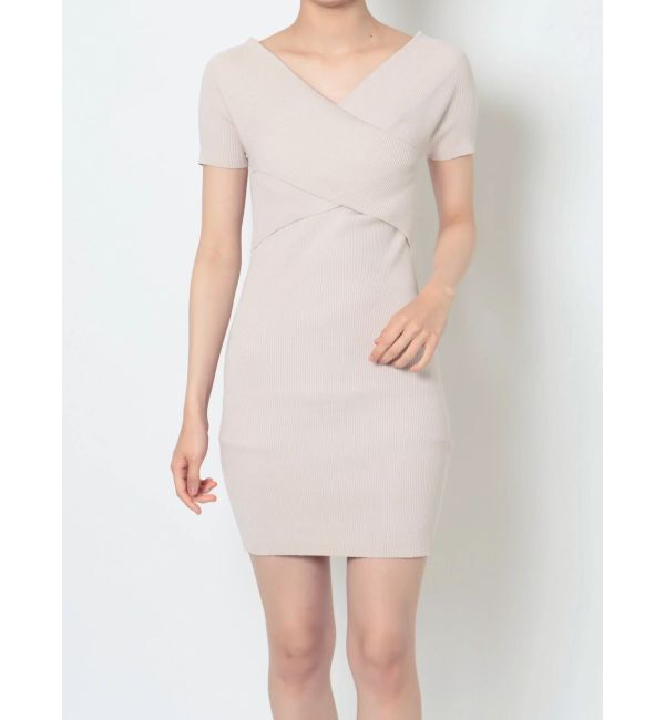 RESEXXY「フロントクロスニットワンピース」|ワンピース|