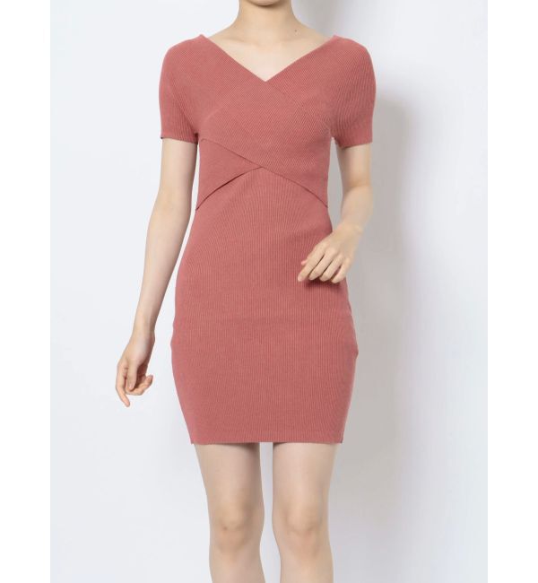 RESEXXY「フロントクロスニットワンピース」|ワンピース|