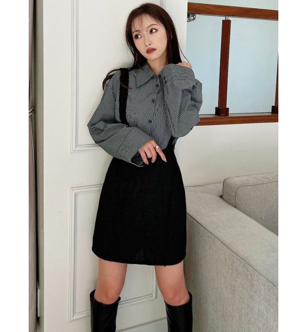 RESEXXY「2Wayハイウエストツイードスカート」|スカート|