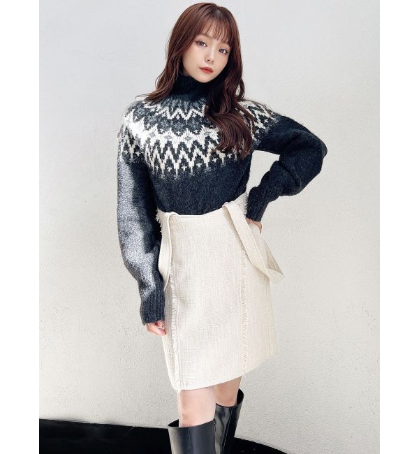 RESEXXY「2Wayハイウエストツイードスカート」|スカート|