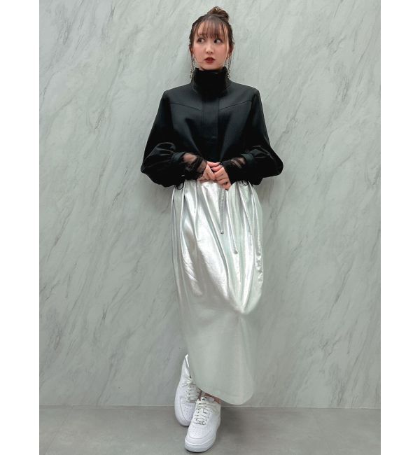 dazzlin「メタリックコクーンスカート」|スカート|