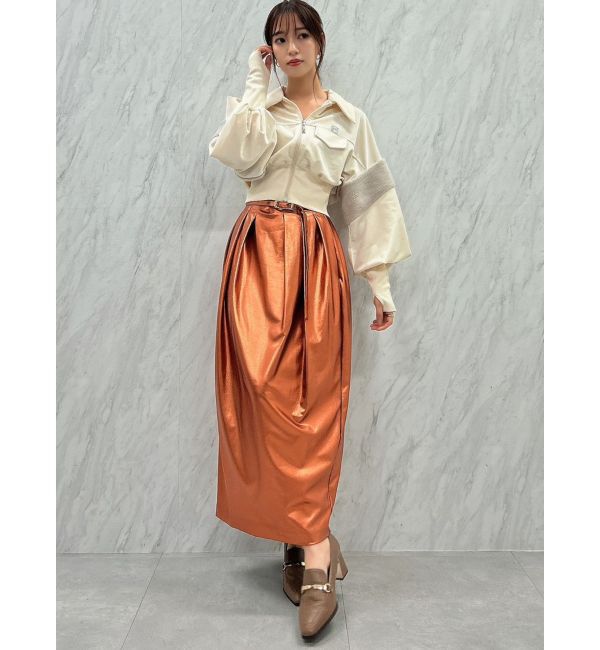 dazzlin「メタリックコクーンスカート」|スカート|