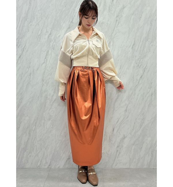 dazzlin「メタリックコクーンスカート」|スカート|