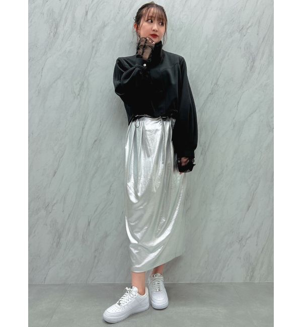 dazzlin「メタリックコクーンスカート」|スカート|