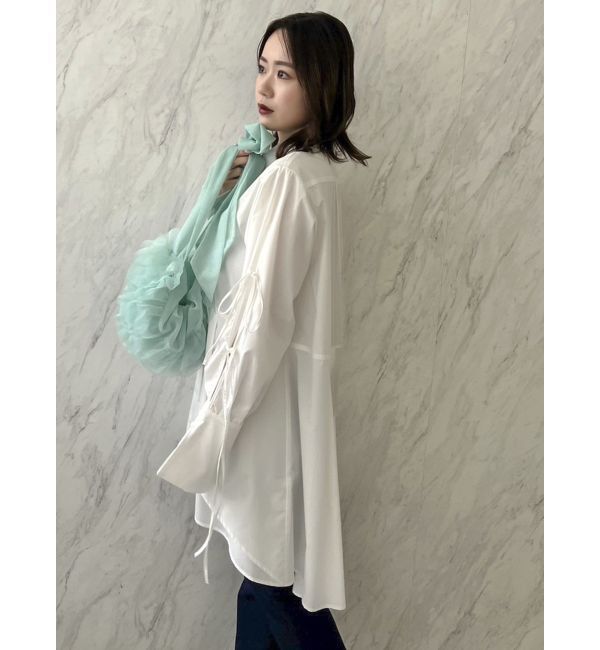 dazzlin「シャツイレフレアミニワンピース」|ワンピース|