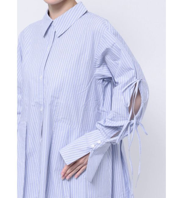 dazzlin「シャツイレフレアミニワンピース」|ワンピース|