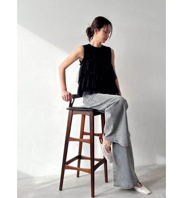 MERCURYDUO「【OUNNOUN】デザインペプラムタンクトップ」|タンクトップ|