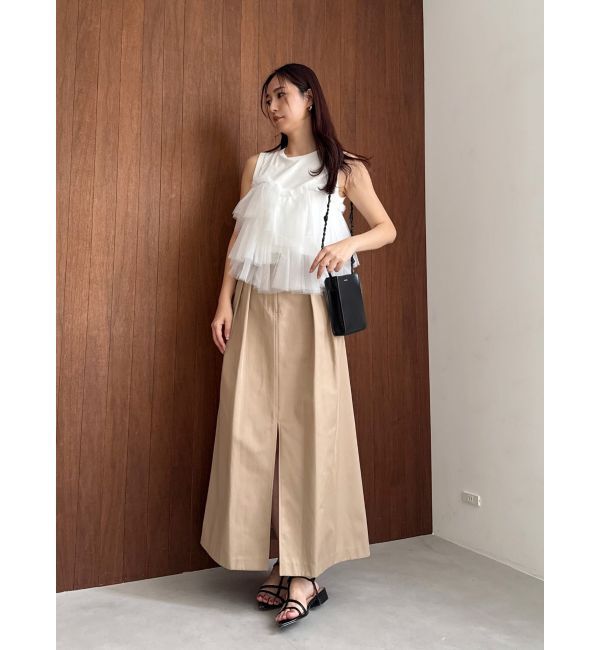 MERCURYDUO「【OUNNOUN】デザインペプラムタンクトップ」|タンクトップ|