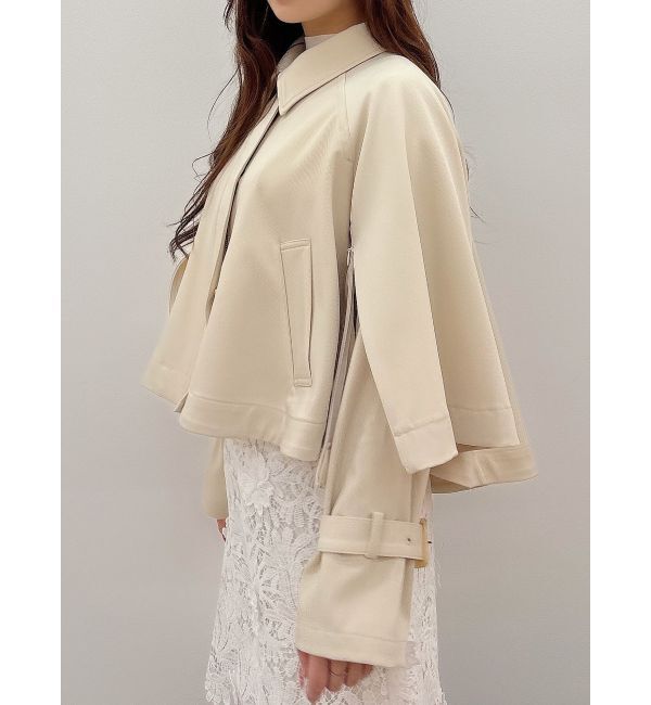 MERCURYDUO「マントショートトレンチコート」|トレンチコート|