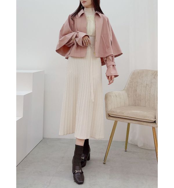 MERCURYDUO「マントショートトレンチコート」|トレンチコート|