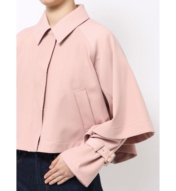 MERCURYDUO「マントショートトレンチコート」|トレンチコート|