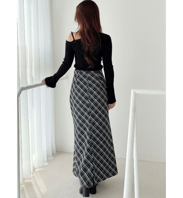 MERCURYDUO「バイアスナロースカート」|スカート|