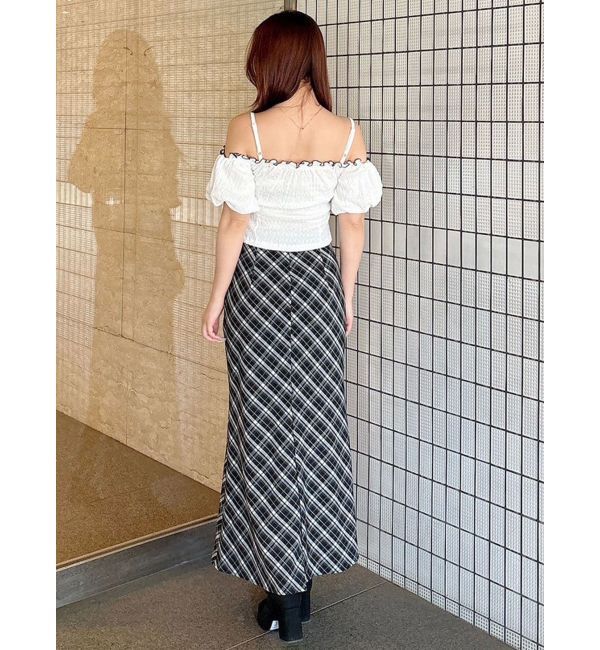 MERCURYDUO「バイアスナロースカート」|スカート|