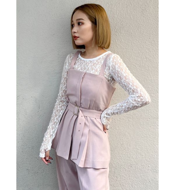 MURUA「フライフロントペプラムビスチェ【セットアップ着用可】」|シャツ・ブラウス|