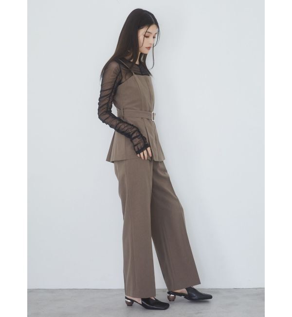 MURUA「フライフロントペプラムビスチェ【セットアップ着用可】」|シャツ・ブラウス|