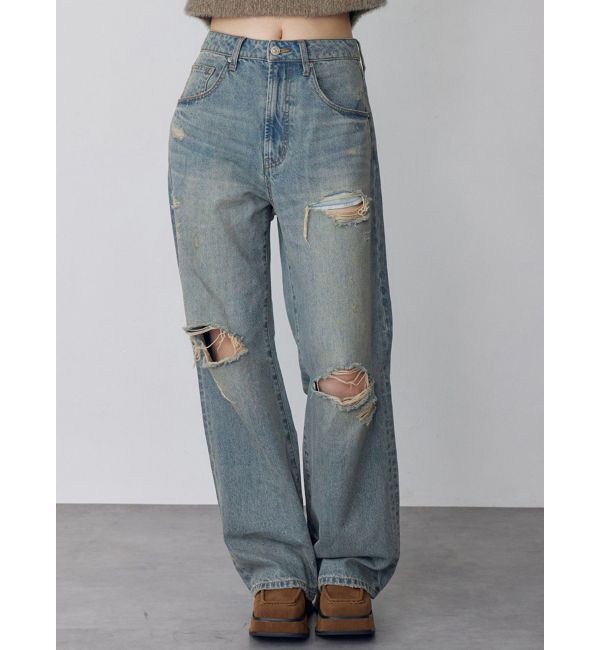 MURUA「グリンプスダメージデニム」|デニム|