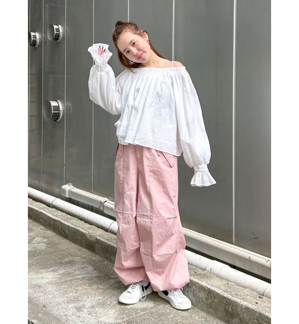 Ungrid「オフショルギャザーボリュームブラウス」|シャツ・ブラウス|