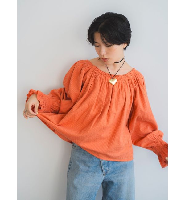 Ungrid「オフショルギャザーボリュームブラウス」|シャツ・ブラウス|