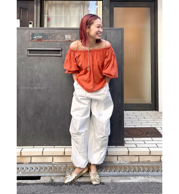 Ungrid「オフショルギャザーボリュームブラウス」|シャツ・ブラウス|