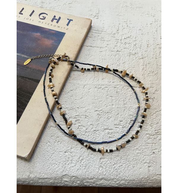 Ungrid「レイヤードビーズネックレス」|ネックレス|