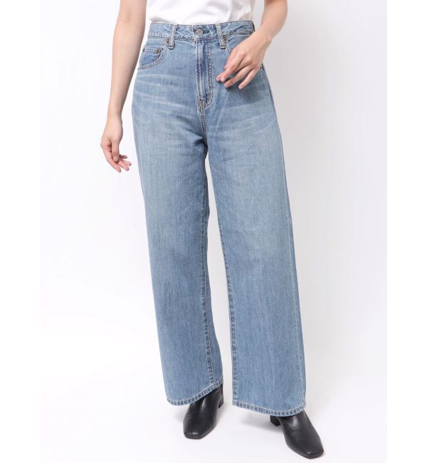 Ungrid「ハイウエストオーガニックコットンルーズデニム」|デニム|