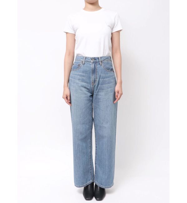 Ungrid「ハイウエストオーガニックコットンルーズデニム」|デニム|