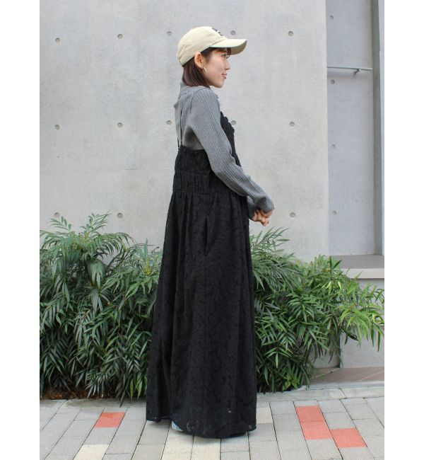 Ungrid「バテン起毛レースキャミワンピース」|ワンピース|