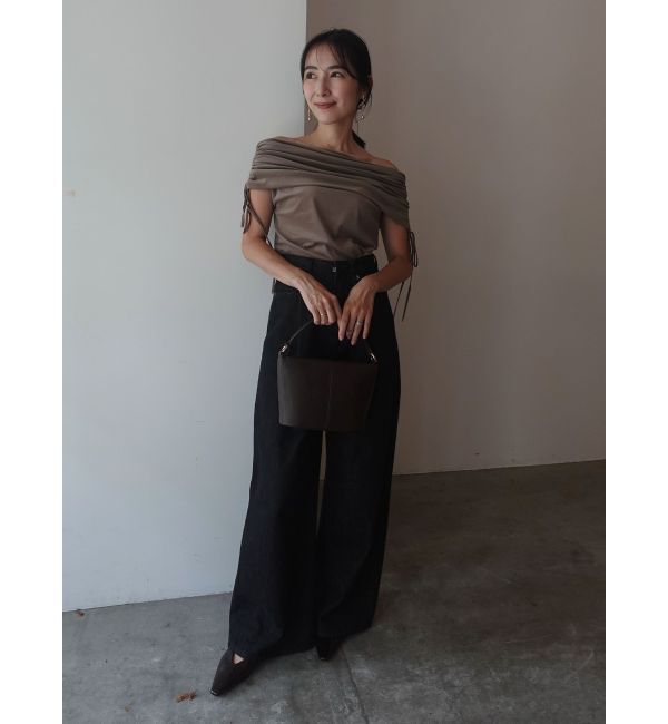 LAGUNAMOON「ライトベロアオフショルトップス」|Tシャツ・カットソー|