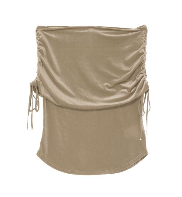 LAGUNAMOON「ライトベロアオフショルトップス」|Tシャツ・カットソー|