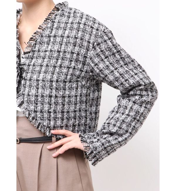 LAGUNAMOON「テープヤーンツイードジャケット」|その他|