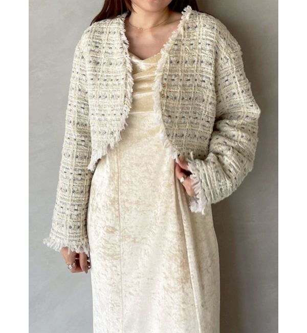 LAGUNAMOON「テープヤーンツイードジャケット」|その他|