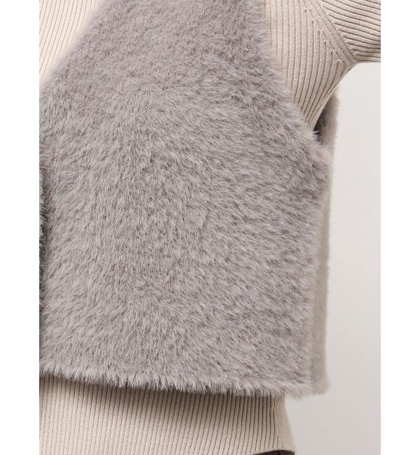 LAGUNAMOON「ミニシャギーニットベスト」|ベスト・ジレ|