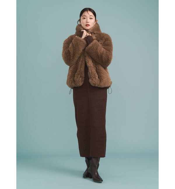 LAGUNAMOON「フェイクファーフーディコート」|その他|