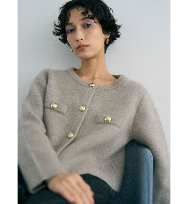 LAGUNAMOON「CHNラクーンニットジャケット」|カーディガン|