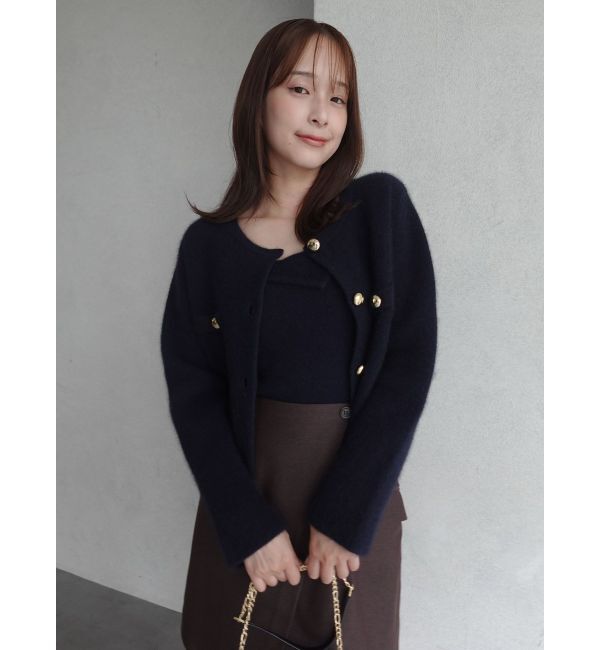 LAGUNAMOON「CHNラクーンニットジャケット」|カーディガン|