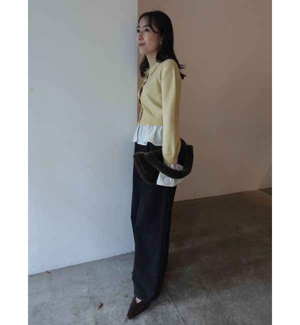 LAGUNAMOON「ペプラムドッキングニットカーディガン」|カーディガン|