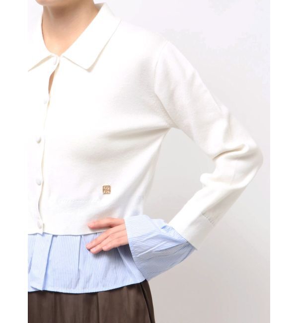 LAGUNAMOON「ペプラムドッキングニットカーディガン」|カーディガン|