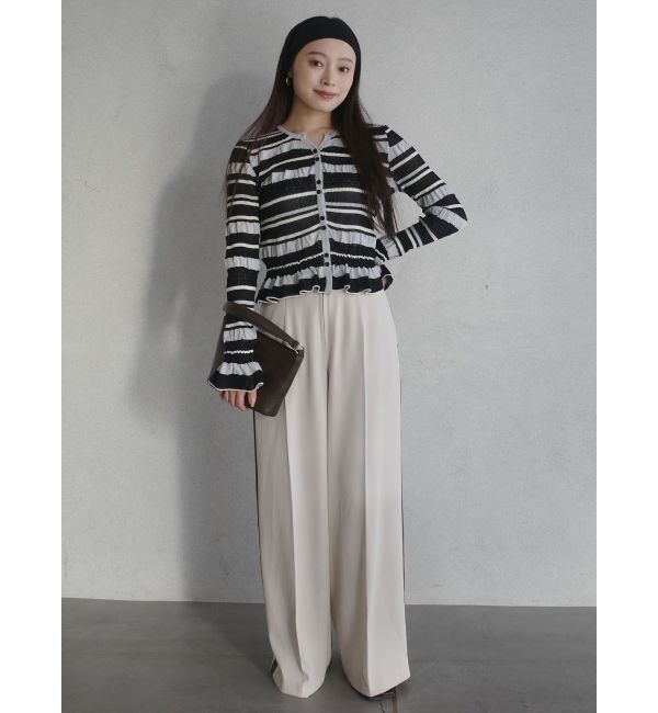 LAGUNAMOON「フロントジップラインパンツ」|その他|