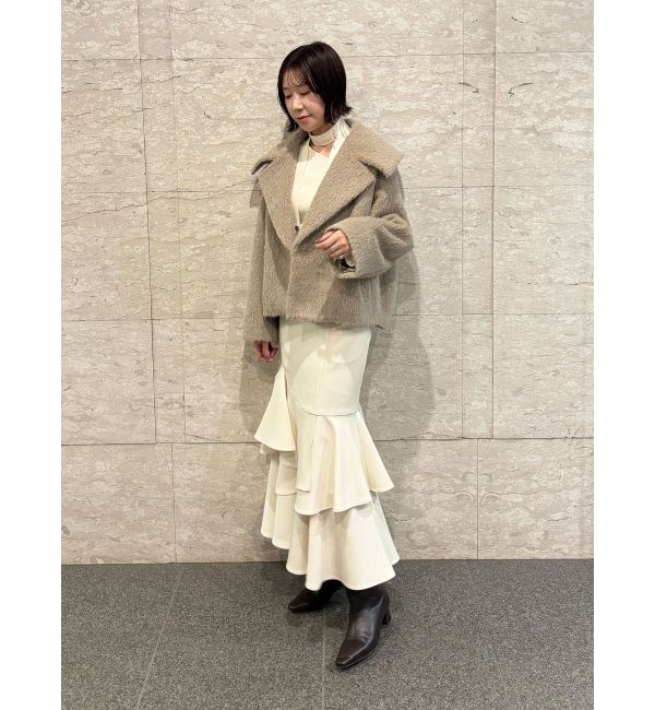 LAGUNAMOON「ボウタイアシンメトリーネックニットプルオーバー」|ニット・セーター|